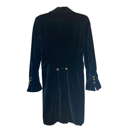 Anna Sui Vintage1990s Womens Waistcoat Size Small Black Velvet Victorian - Picture 10 of 11